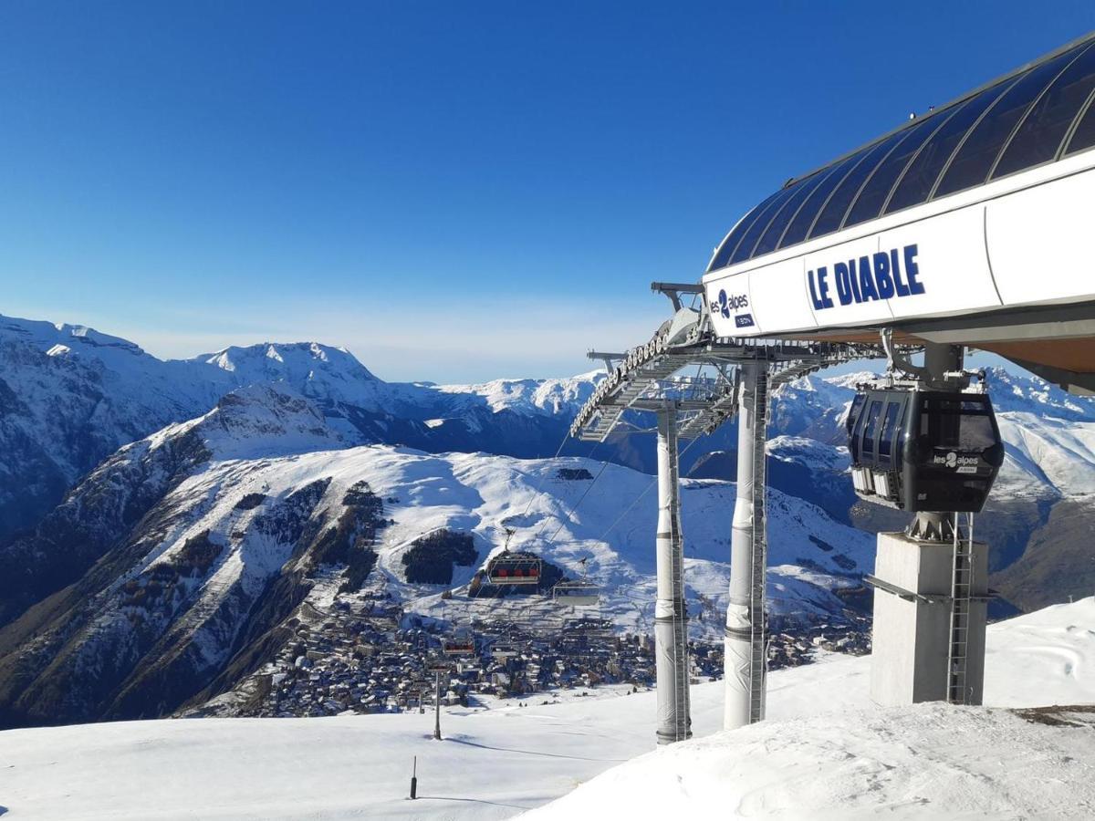 Le Paradis Du Diable 6 Pers 40M2 Pied Des Pistes Et Du Telesiege Du Diable Les Deux Alpes Exterior foto